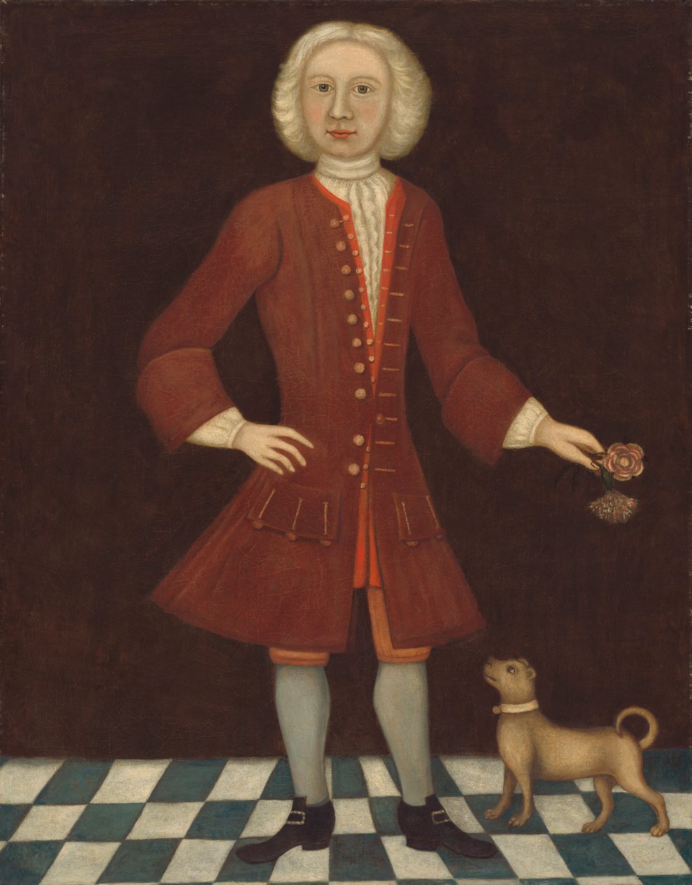 Retrato de Jonathan Bentham, c.1725 de American School