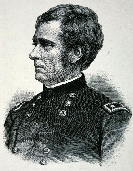 Retrato de Joseph Hooker, conhecido como 'Fighting Joe' (lito)