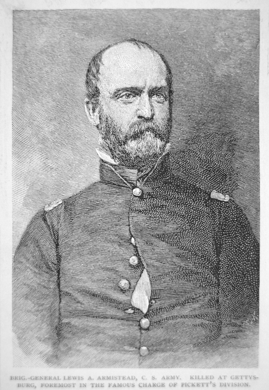 Retrato de Lewis A. Armistead (litho) de American School