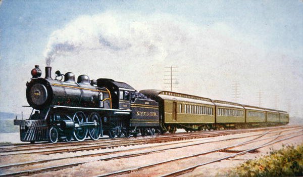 Cartão Postal do Empire State Express No.999 da New York Central & Hudson River Railroad de American School