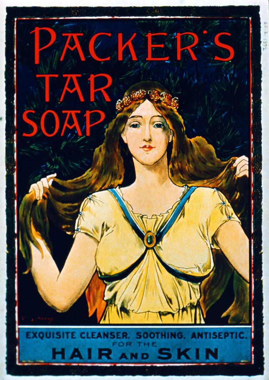 Cartaz publicitário Packers Tar Soap de American School