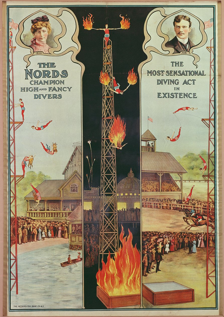 Publicidade de cartazes The Nords - Champion High and Fancy Divers de American School