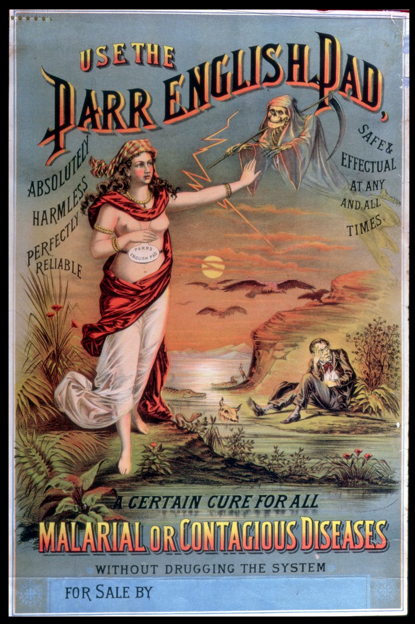 Cartaz publicitário do Parr English Pad de American School
