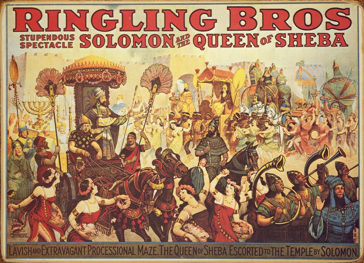 Cartaz publicitário do circo 