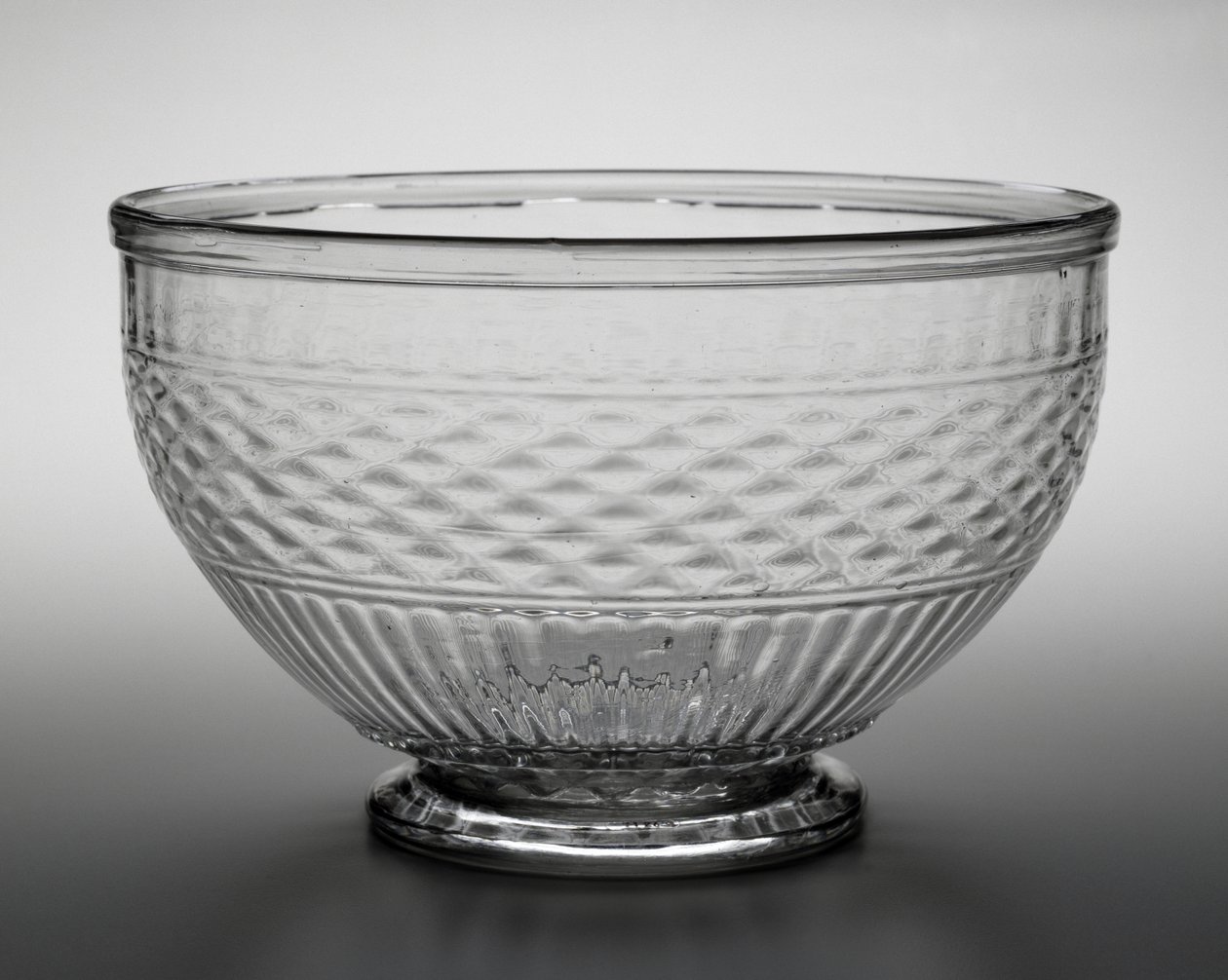 Punch Bowl, c. 1820-1840 (vidro de chumbo) de American School