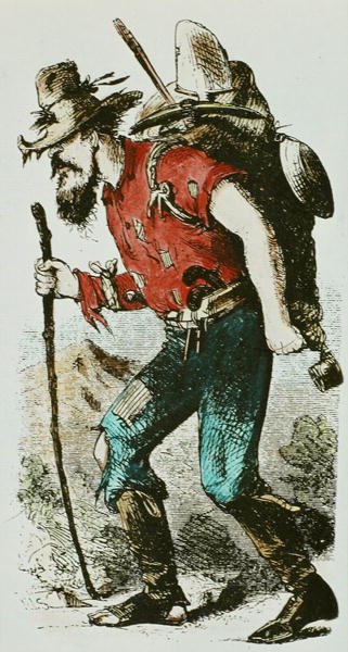 Cavador de ouro desbastado de American School