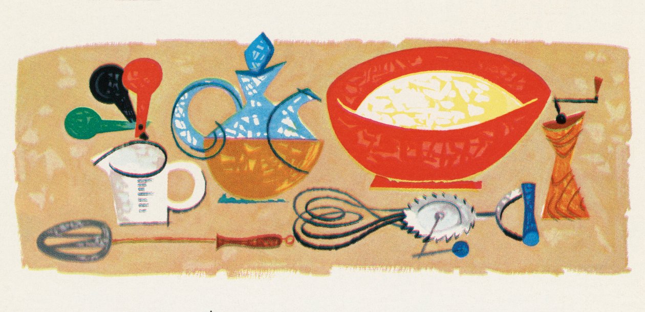 Comida retro: Utensílios de cozinha de American School