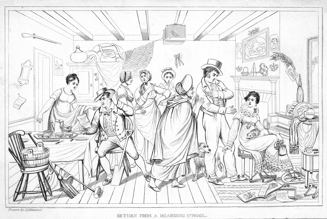 Retorno do internato, da revista analética, v.2., 1820 (ver 257118) de American School