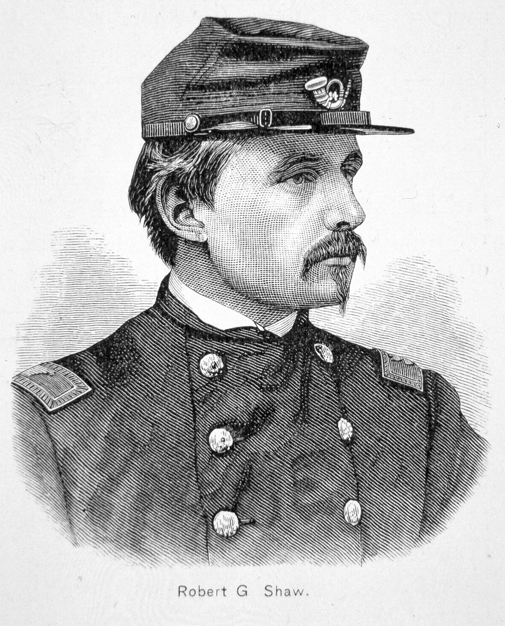 Robert Gould Shaw (1837-63) (gravura) de American School