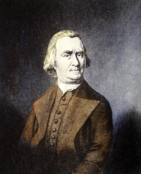 Samuel Adams (cor litho) de American School