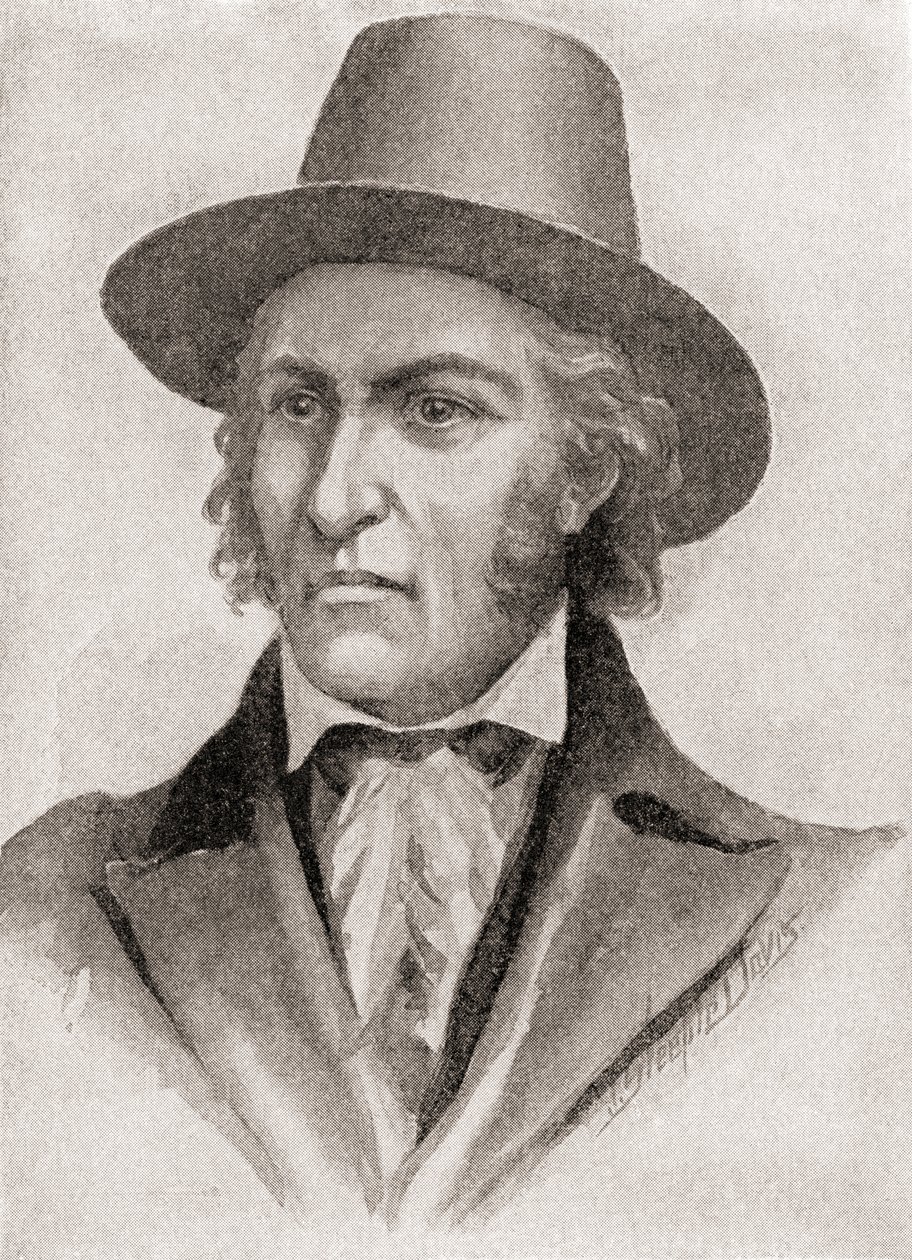 Samuel Chester Reid, comandante de um corsário durante a Guerra de 1812, de "The History of Our Country", publicado em 1905 (litografia) de American School