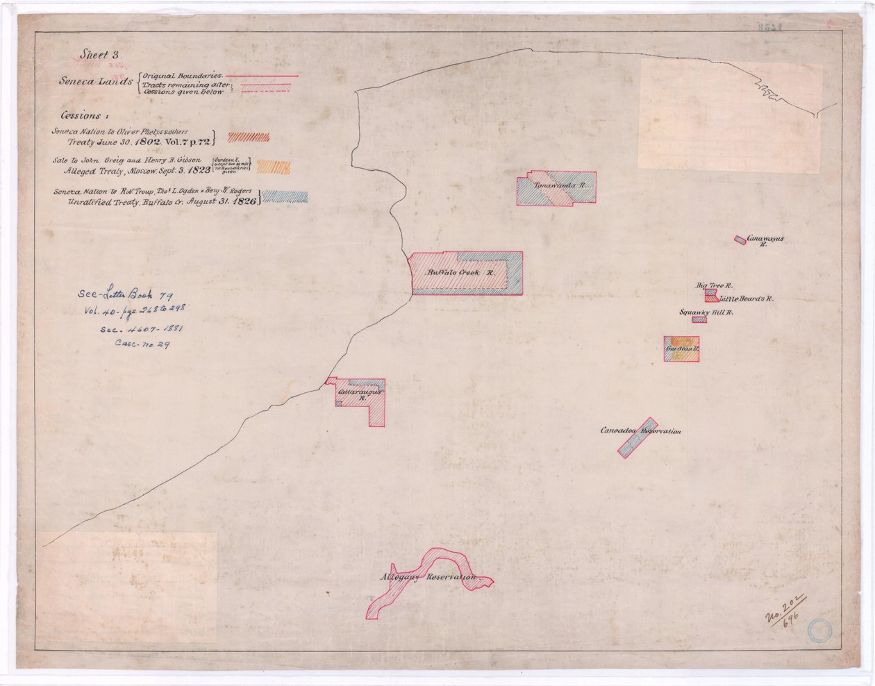 Terras do Séneca depois de 1826 (gravura) de American School