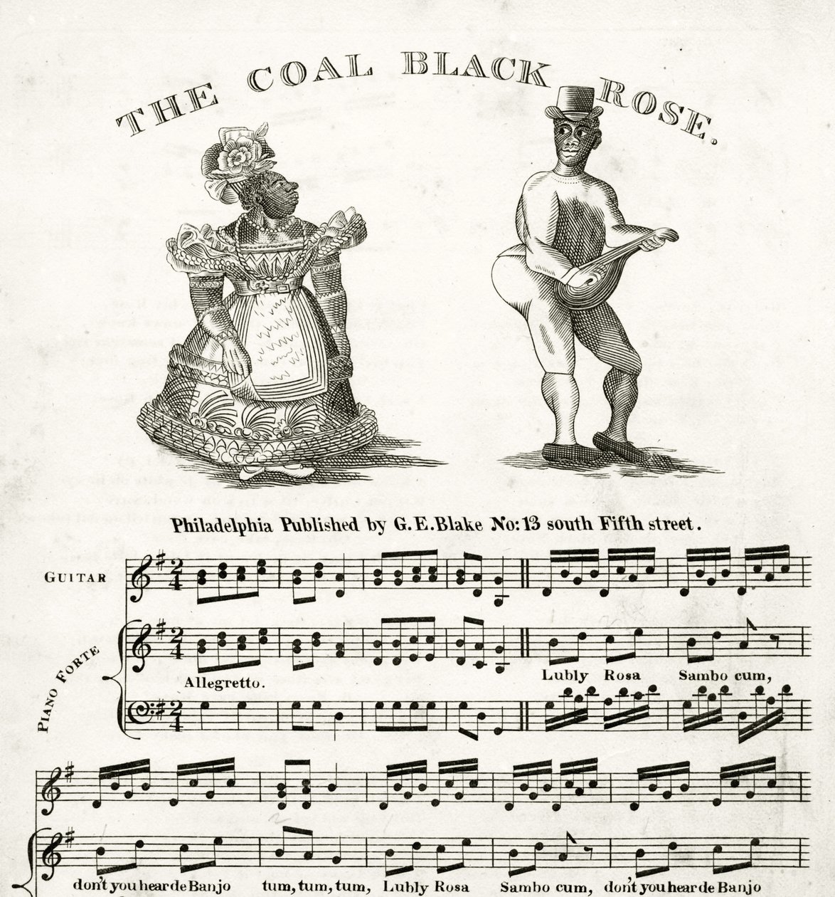 Partituras para The Coal Black Rose de American School
