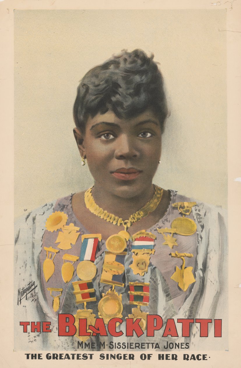 Sissieretta Jones, também conhecida como "Black Patti", 1899 de American School