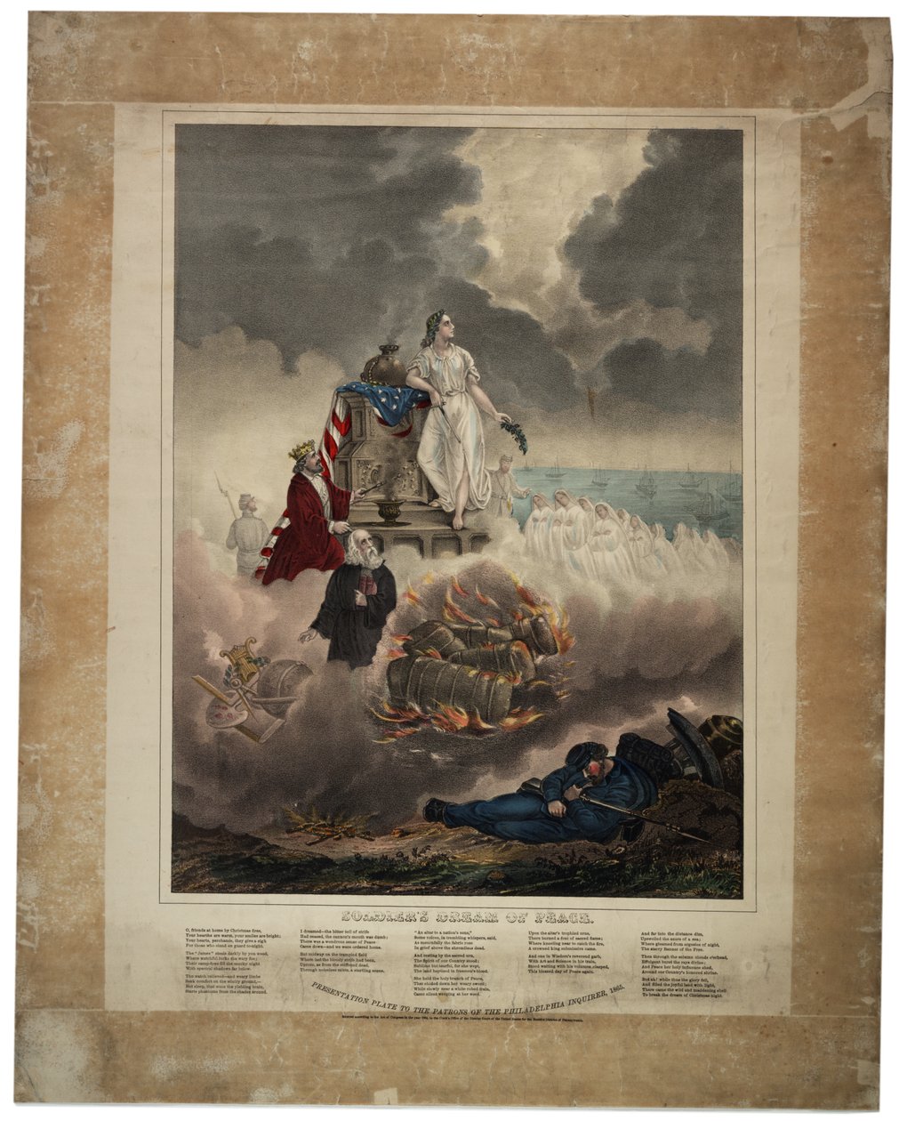 Soldados Sonho da Paz, 1864 de American School
