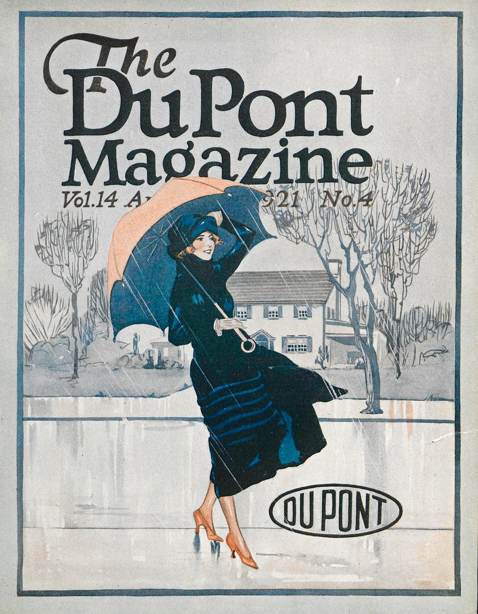 Algo Novo no Sportswear, capa da Revista DuPont, abril de 1921 de American School