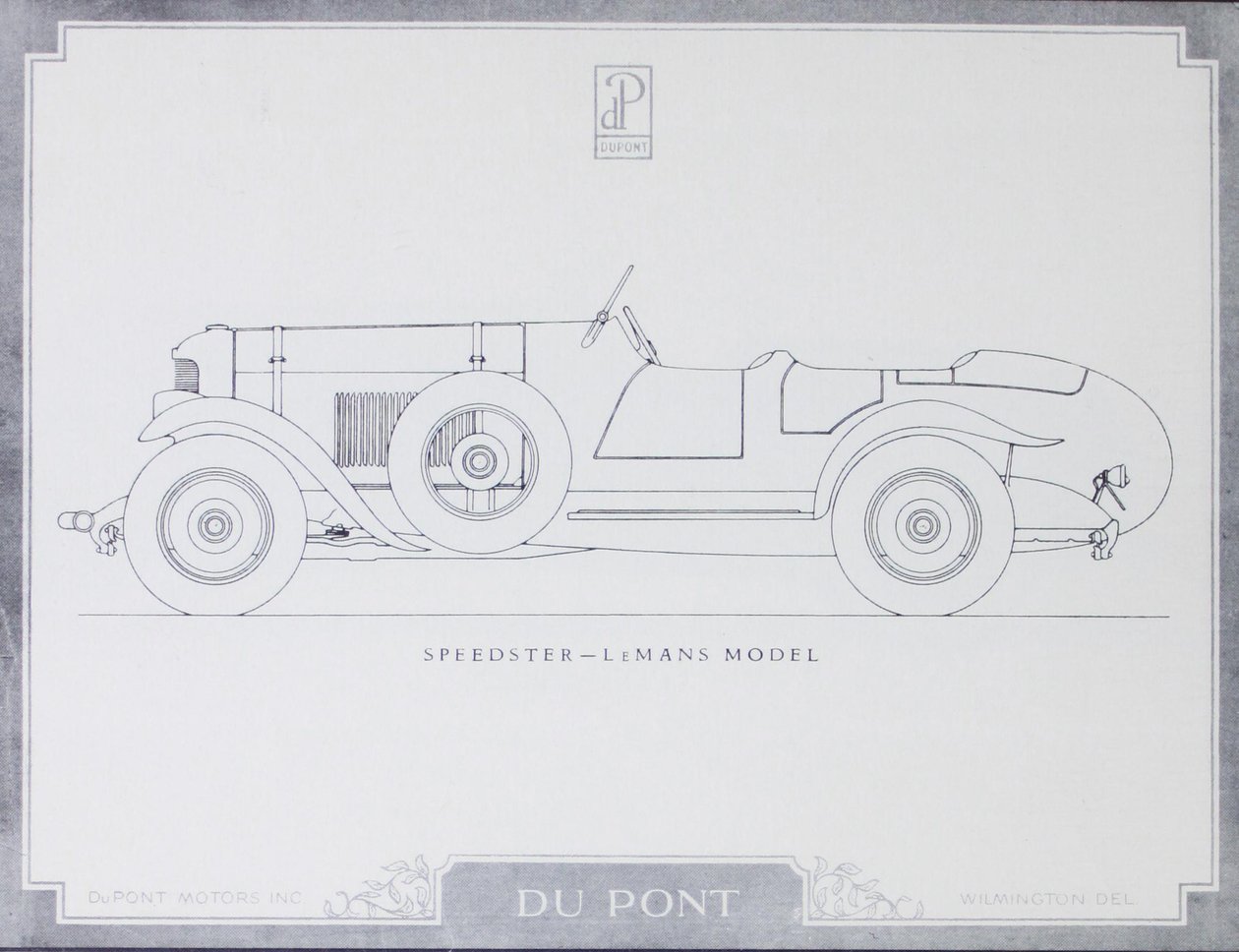 Speedster - modelo de LeMans, carros de motor de DuPont, 1921 de American School