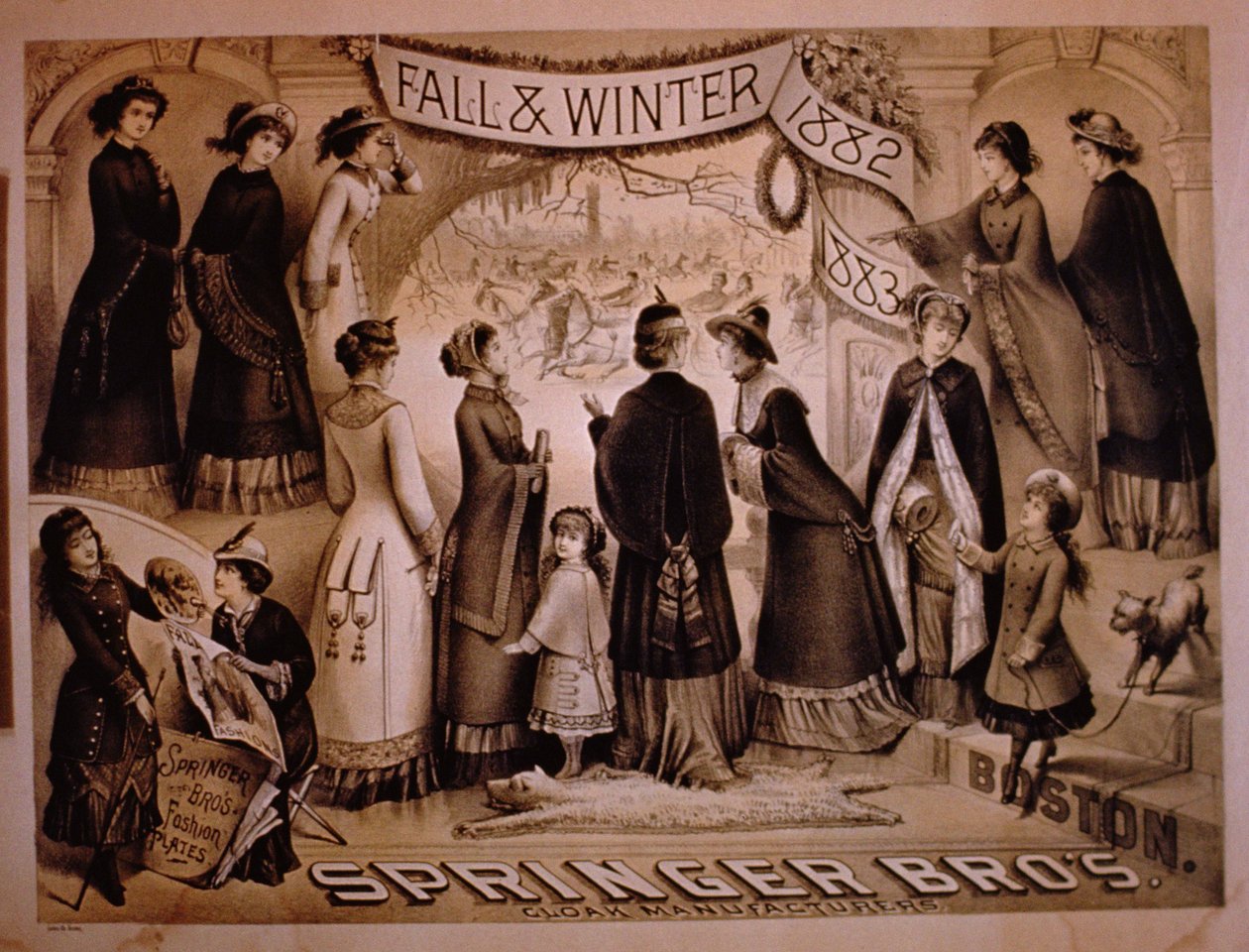 Springer Brothers, Boston, outono e inverno coleção, 1882-83 de American School