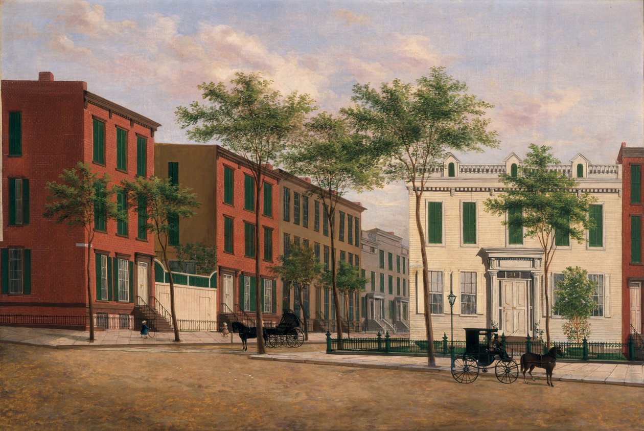 Rua no Brooklyn, 1880-90 de American School