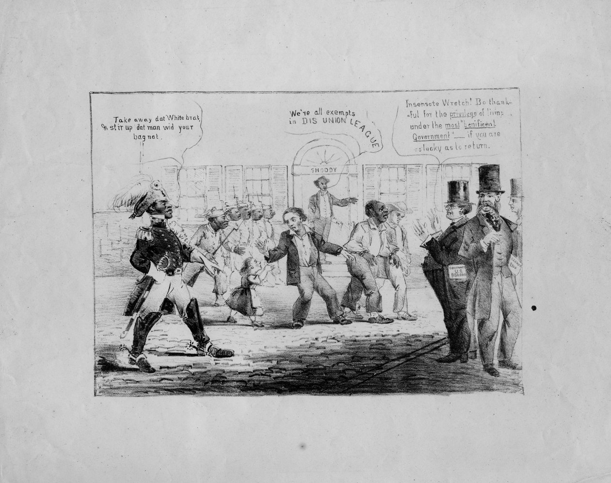 [Tirar dat pirralho branco], c.1867, de American School