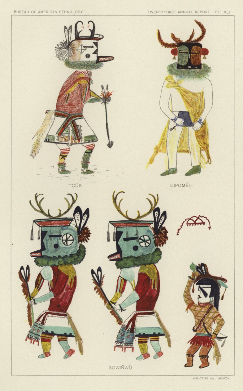 Tcub, Cipomeli, Sowinwu (litografia a cores) de American School