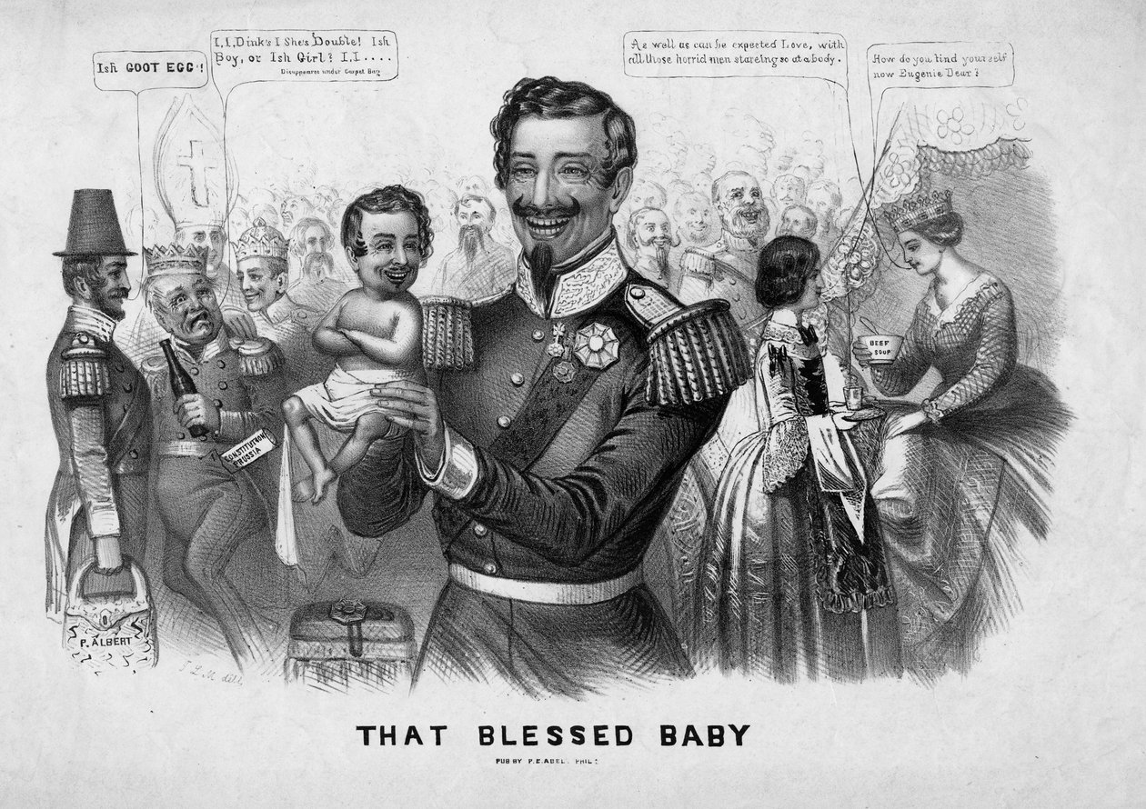 Aquele bebê abençoado, publicado por John L Mage, Filadélfia, c.1869 de American School