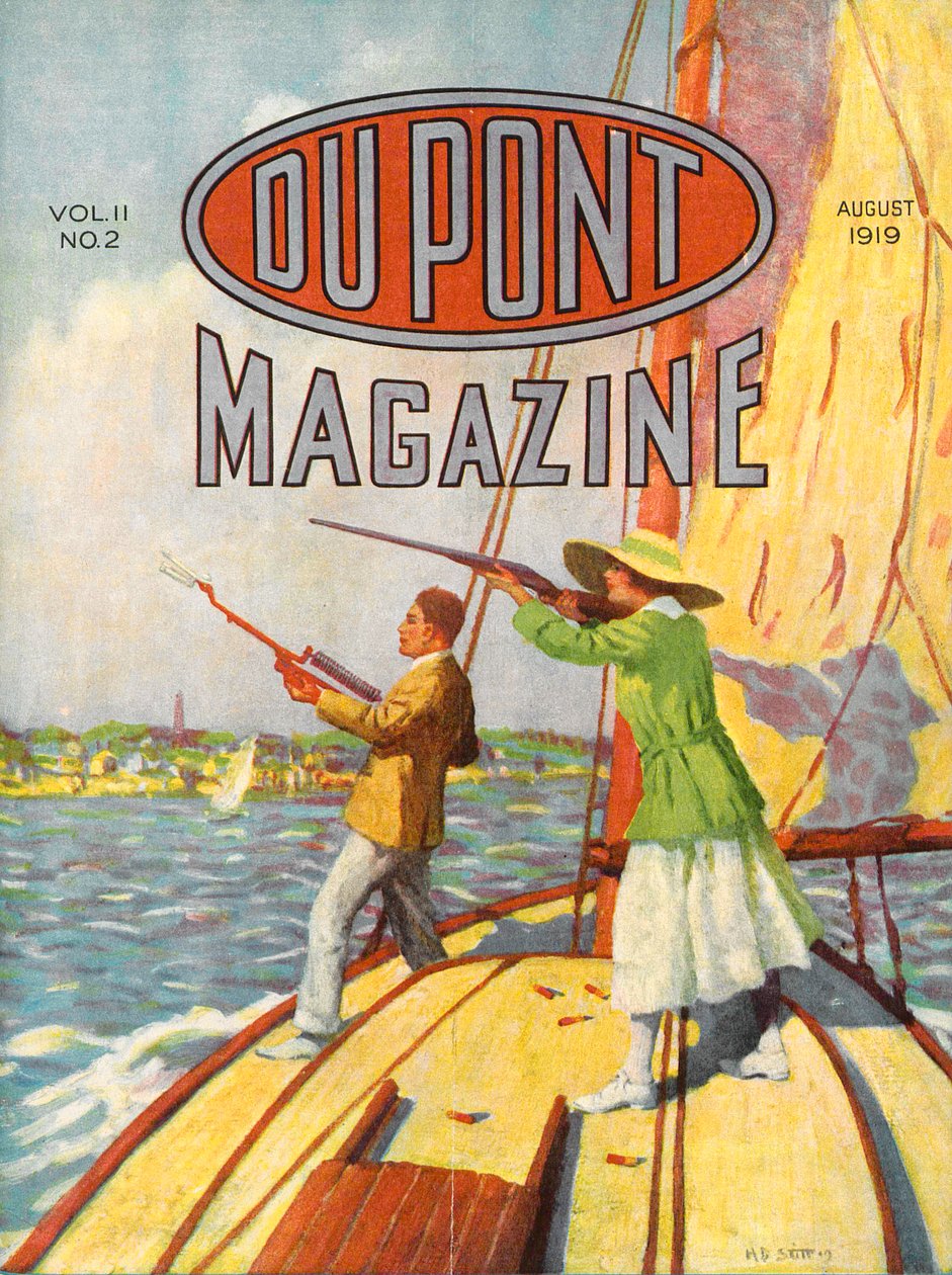 Torneio Trafiche de Handicap Grand American de 1919, capa da Revista DuPont, agosto de 1919 de American School