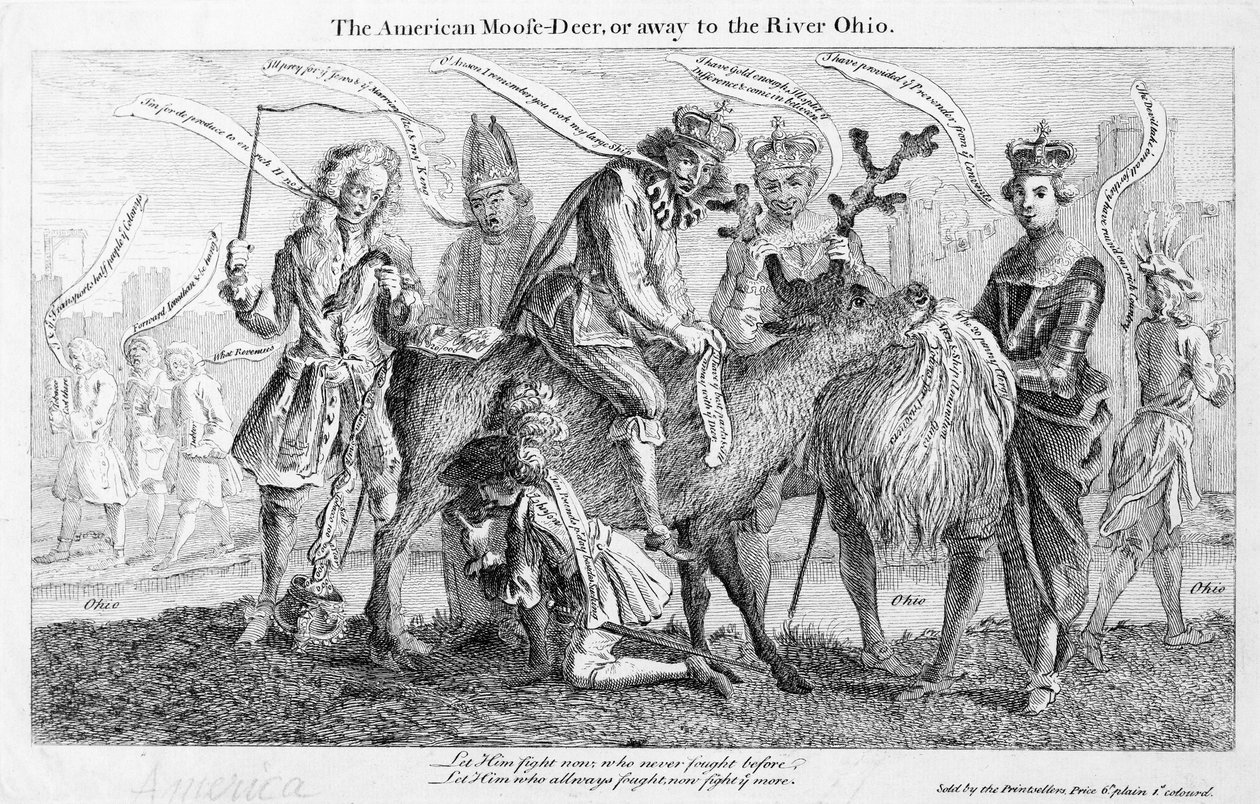 O americano-alce cervo ou, longe do rio Ohio de American School