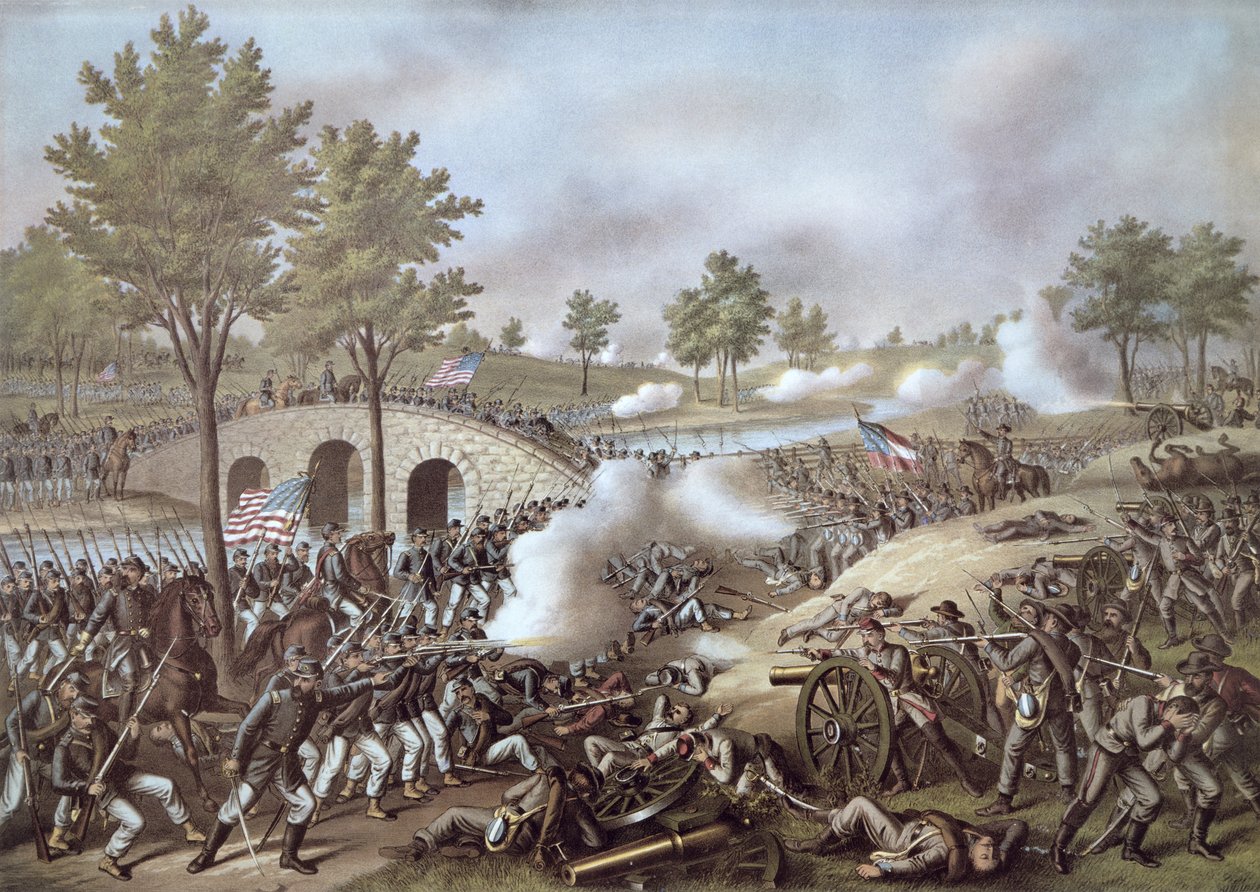 A Batalha de Antietam de American School