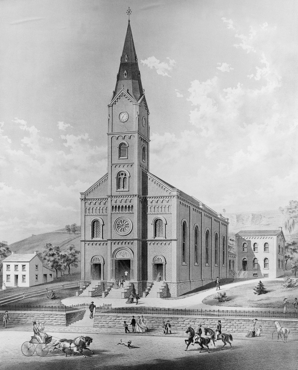 A, bonaventure, igreja, fairmont, ohio de American School