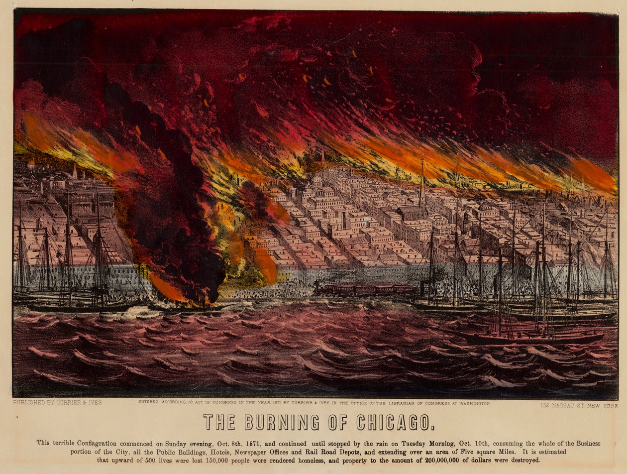 A Queima de Chicago, 1871 de American School
