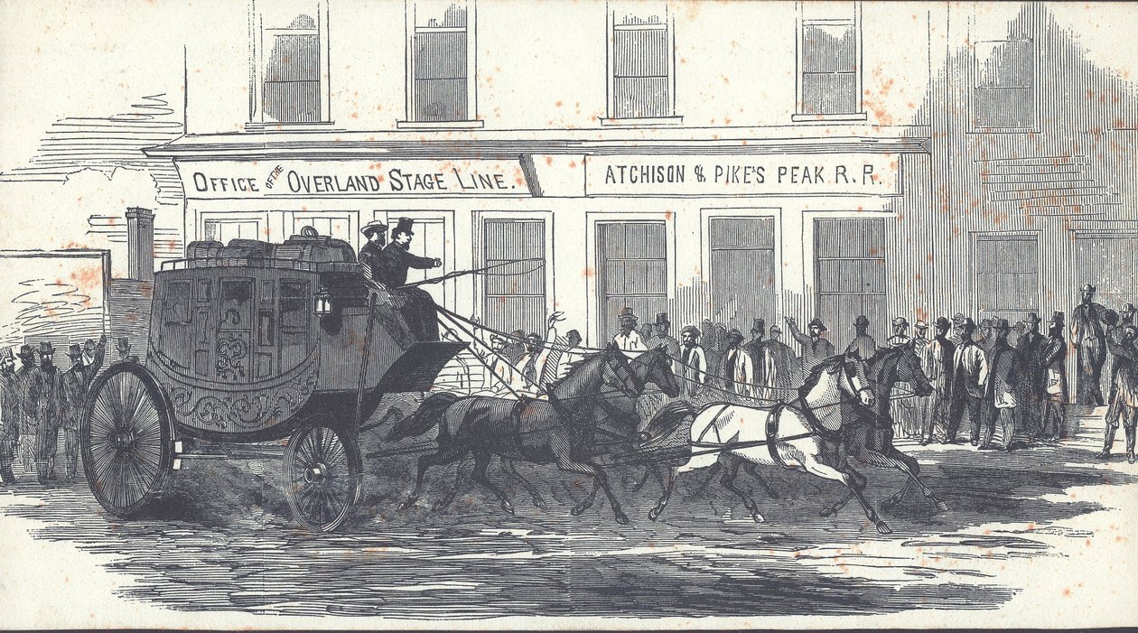 The Butterfield Overland Mail Coach, publicado no Harper