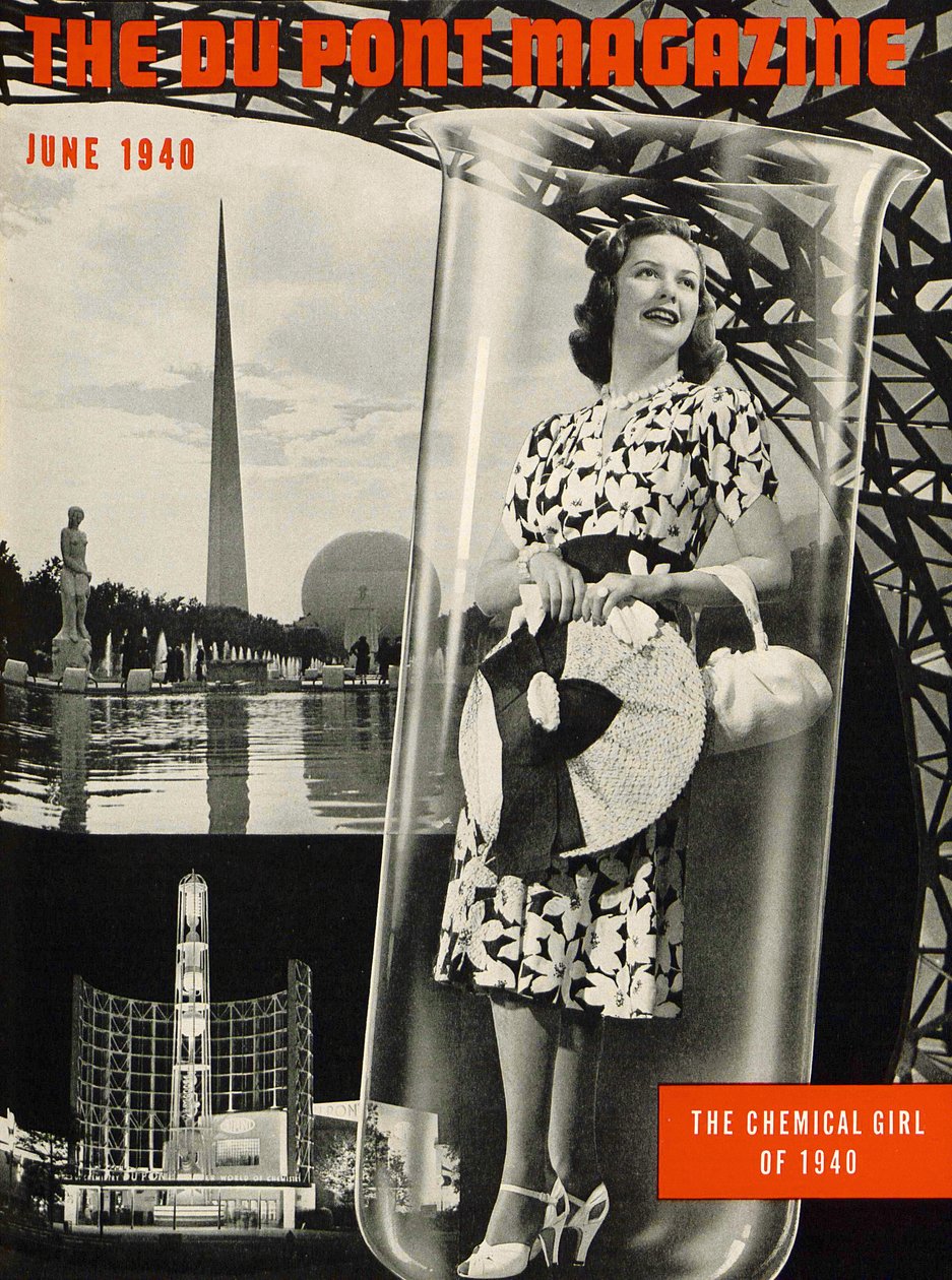 The Chemical Girl, capa da revista DuPont, de junho de 1940 de American School