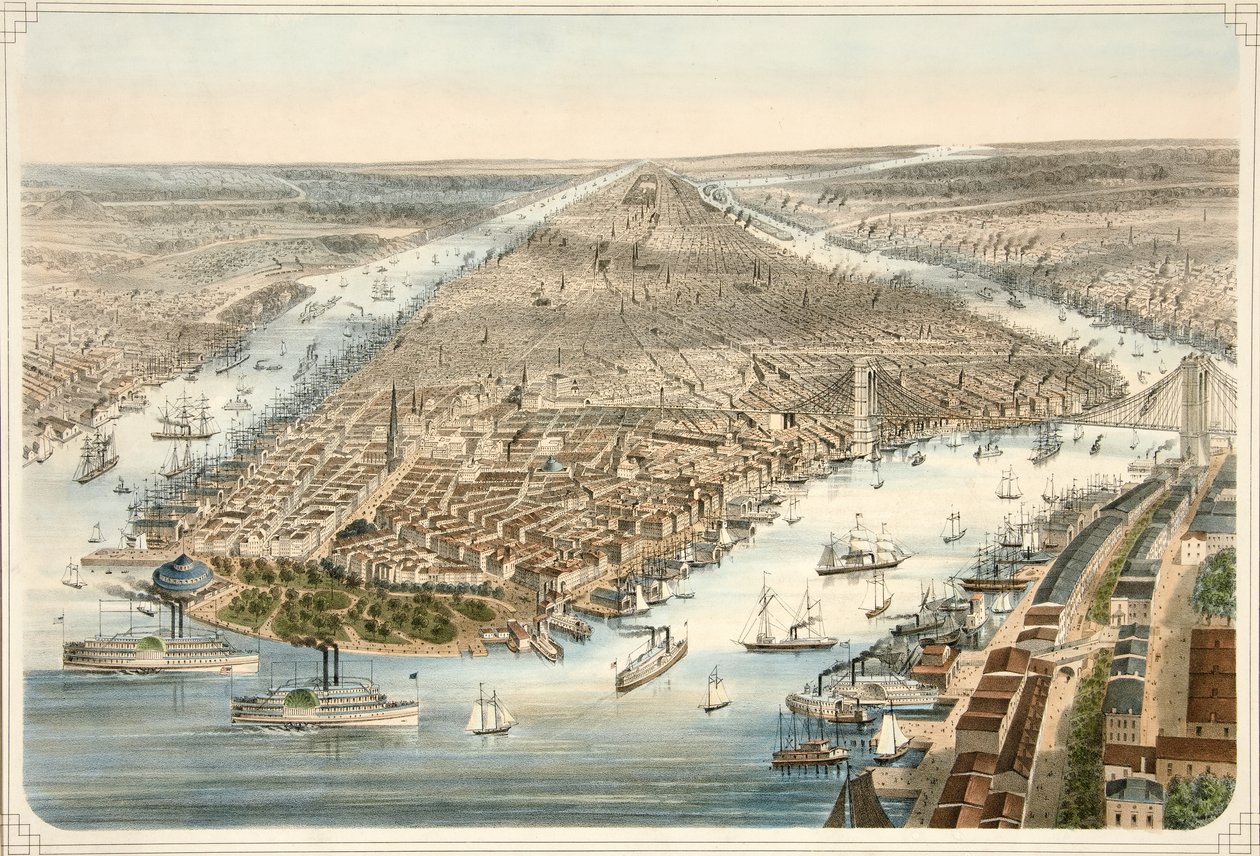 A cidade de Nova York, pub. 1876 de American School