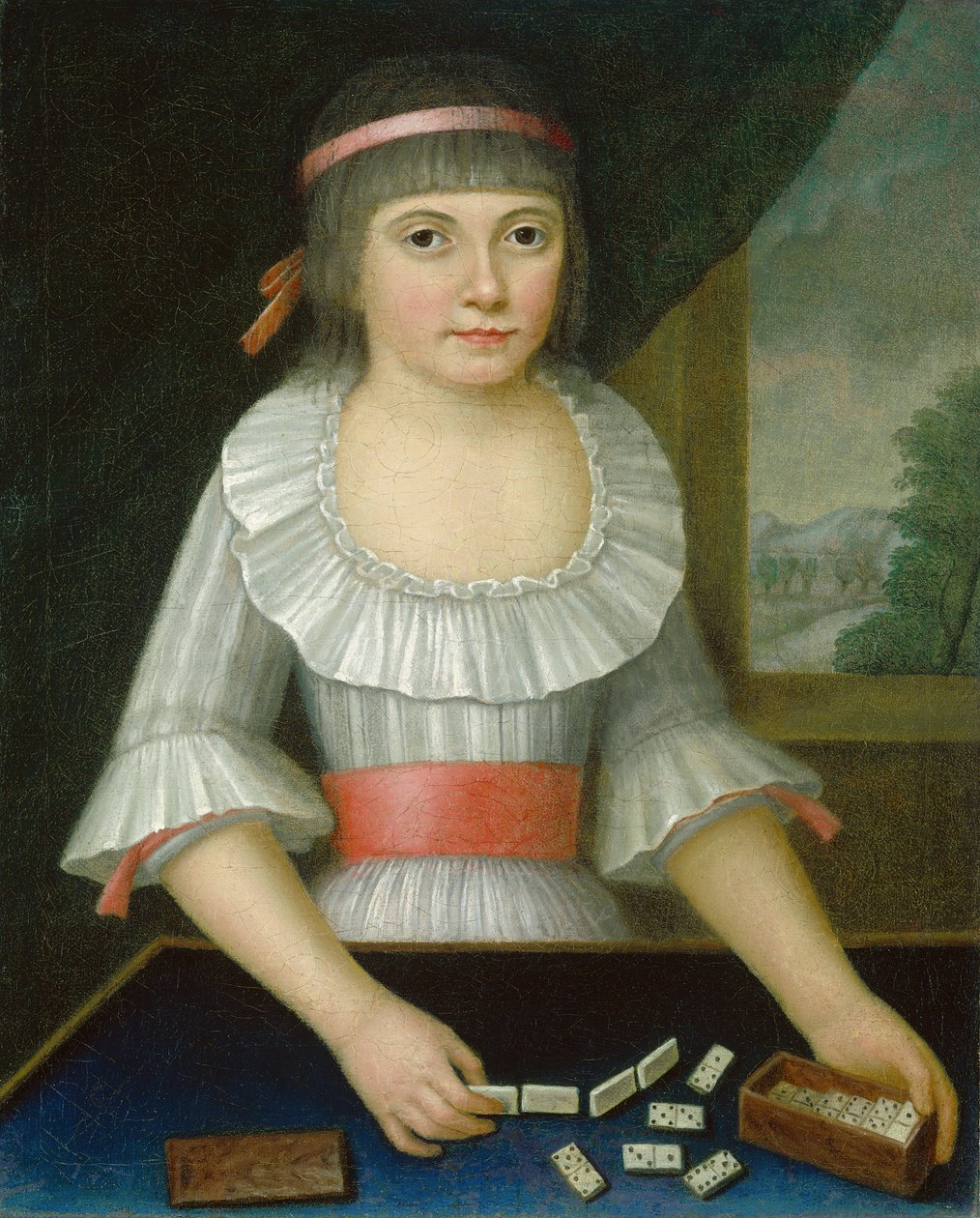 A garota do dominó, c.1790 de American School