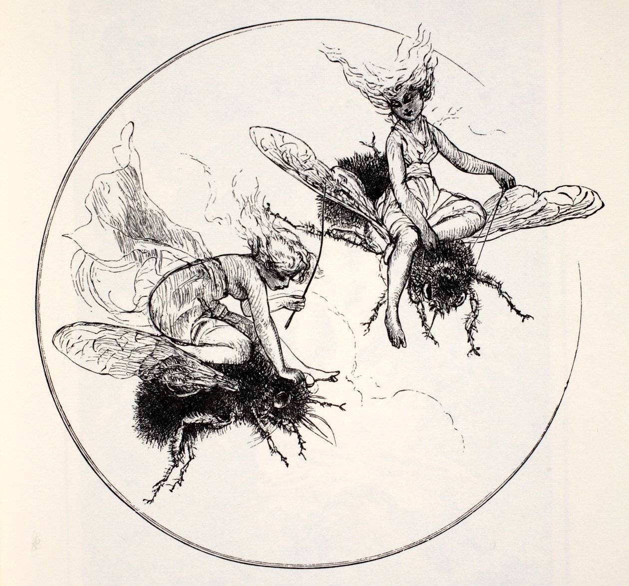 The Fays, do Guia Mundial para os Gnomos, Fadas, Elfos e Outras Pessoas Pequenas por Thomas Keightley (1789-1872) Publicado em 1880 de American School