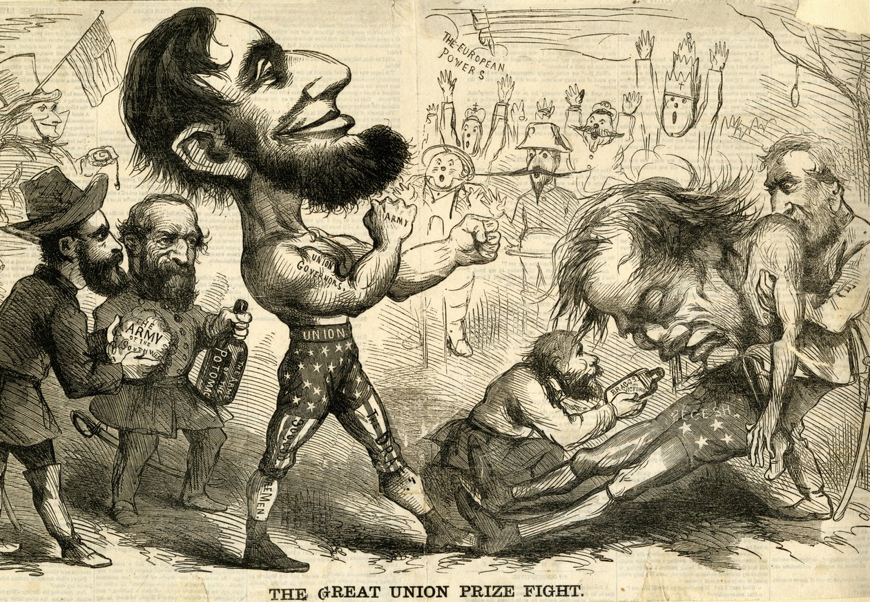 A grande luta do prêmio da União, 1861 de American School