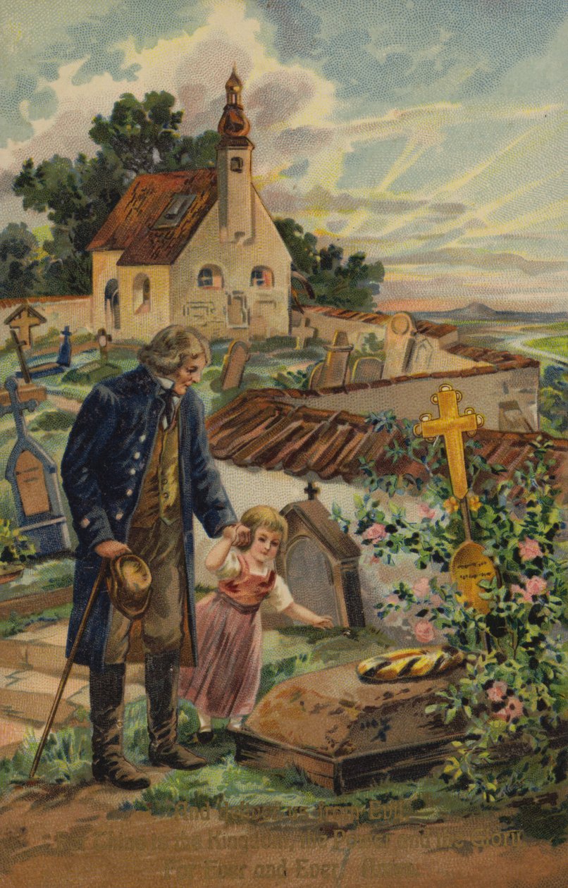 Oração do Senhor, e livrai-nos do mal (cromolitho) de American School