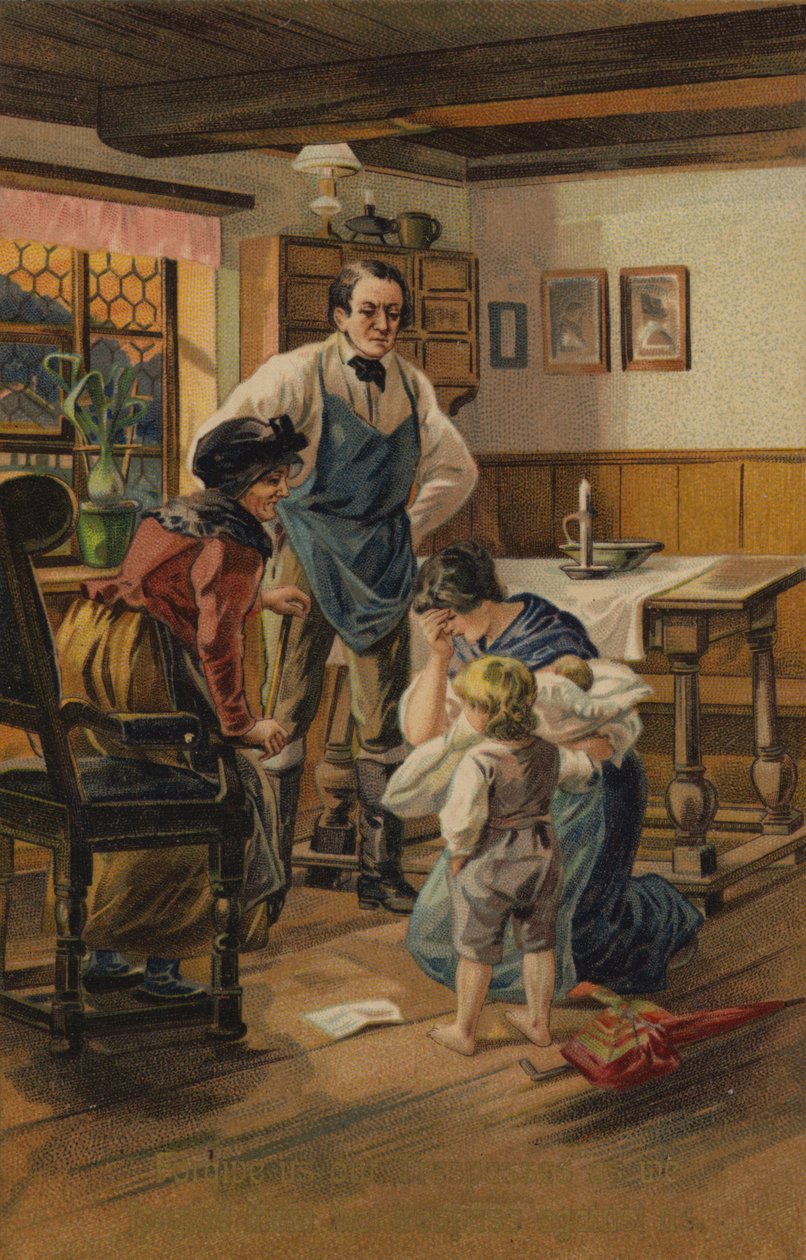 Oração do Senhor, Perdoa-nos as nossas ofensas (cromolitografia) de American School
