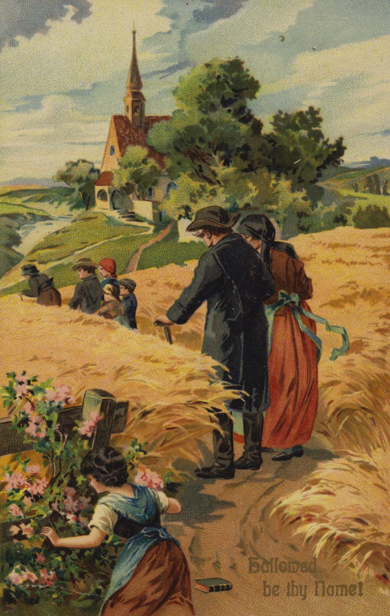 Oração do Senhor, santificado seja o vosso nome (cromolitho) de American School