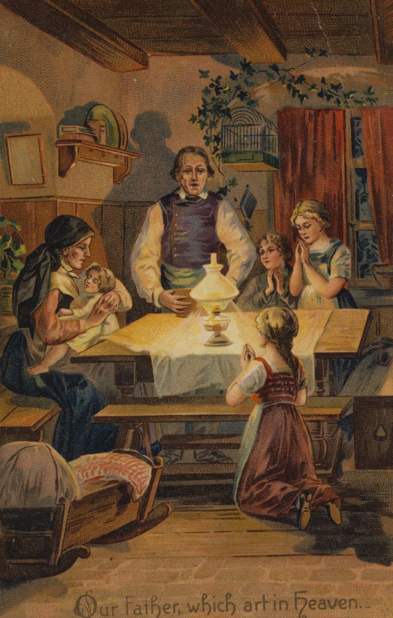 Oração do Senhor, Pai Nosso que estais no Céu (cromolitho) de American School