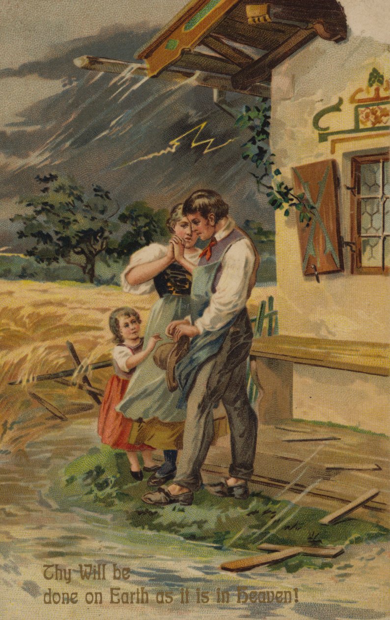 Oração do Senhor, Seja feita a vossa vontade, assim na terra como no céu (cromolitho) de American School