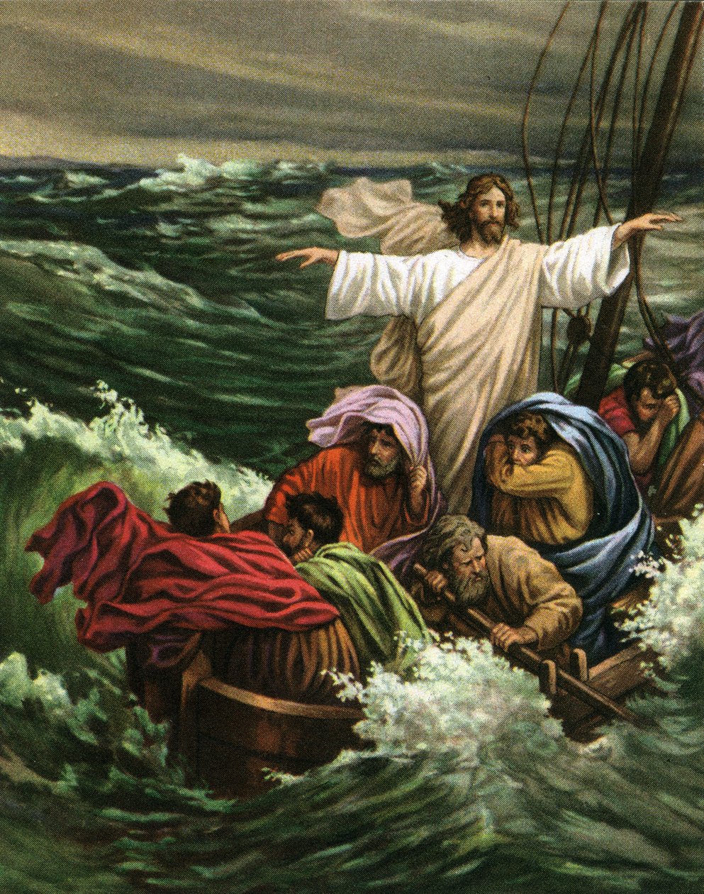 O Milagre de Cristo Acalmando a Tempestade no Mar da Galileia de American School