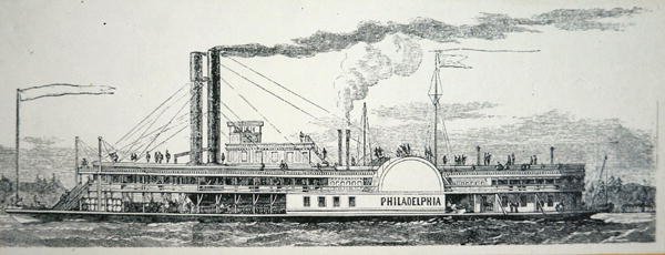 O Mississippi side-wheeler 