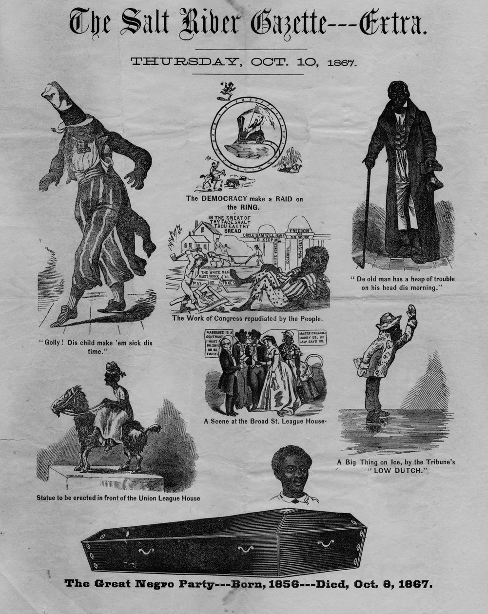 A gazeta de Salt River: extra, 1867 de American School