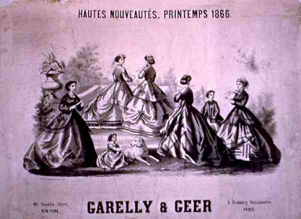 "The Very Latest For Spring 1866, from Garelly & Greer", New York de American School