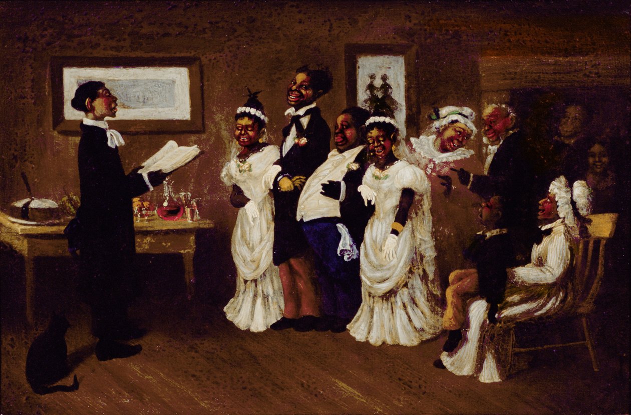 O casamento, c.1850 de American School