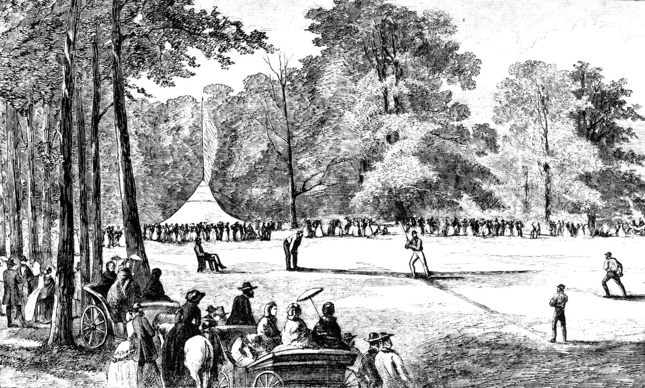 A primeira convenção de clubes de beisebol, Nova York, 1857 de American School