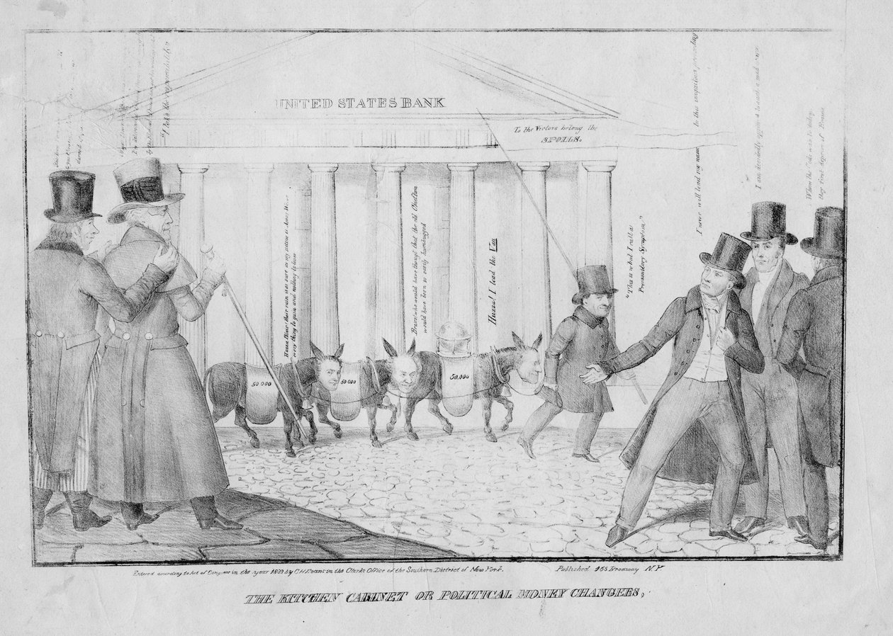O armário da cozinha, ou, cambistas políticos, 1833 de American School