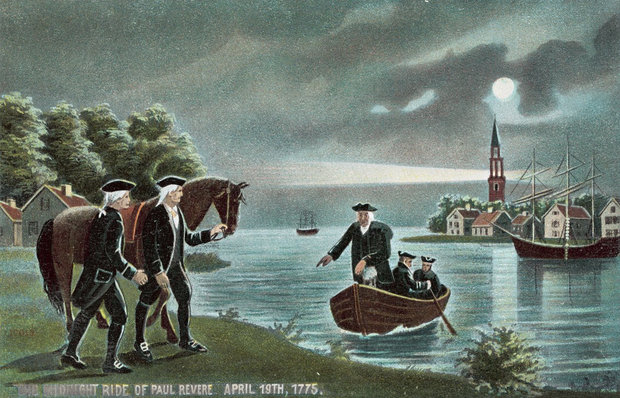 A viagem nocturna de Paul Revere de American School